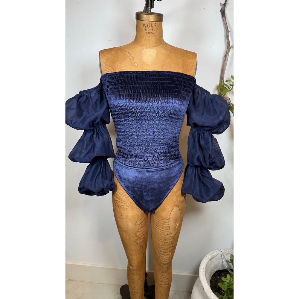 Free People Velvet Bodysuit | Chic Long-Sleeve Bodysuit |